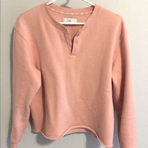 Rose pink TNA aritzia sweatshirt
